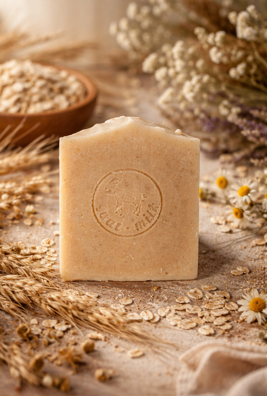 Oat Cherry Blossom our sensual and natural scent with essential oils well rounded blend, giving a warm base of vanilla and jasmine petals.